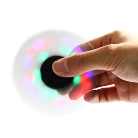 COLORFUL LED GYRO STRESS RELIEVER PRESSURE REDUCING TOY FOR OFFICE WORKER (BLUE)