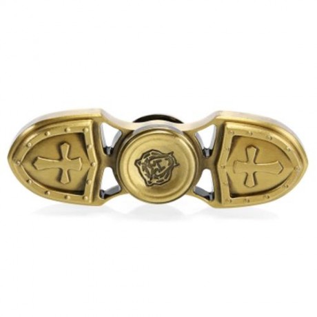 ZINC ALLOY GYRO STYLE STRESS RELIEVER PRESSURE REDUCING TOY FOR OFFICE WORKER (GOLDEN)