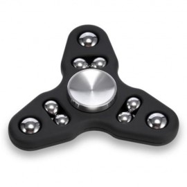 TRIANGLE GYRO STYLE STRESS RELIEVER PRESSURE REDUCING TOY FOR OFFICE WORKER (BLACK)