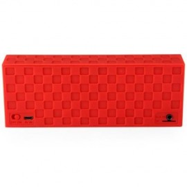 7700 BLUETOOTH 3.0 BRICK STYLE STEREO SPEAKER SUPPORT TF CARD HANDSFREE CALL FUNCTION (RED