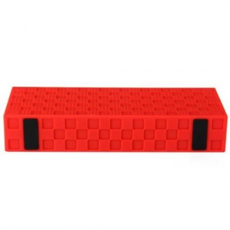 7700 BLUETOOTH 3.0 BRICK STYLE STEREO SPEAKER SUPPORT TF CARD HANDSFREE CALL FUNCTION (RED