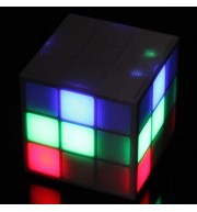 6625 BLUETOOTH 2.1 LED SHINING MUSIC SPEAKER WITH 6 LED LIGHT MODES (WHITE)
