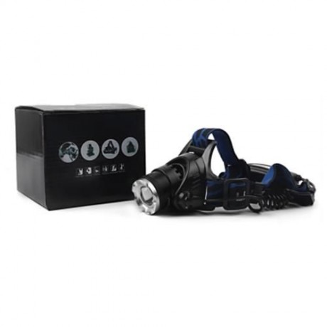 SHENGFEIHUO LED T6 HARD LIGHT ZOOM RECHARGEABLE HEAD LAMP (BLACK)