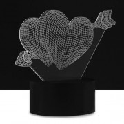 3D LED COLORFUL CREATIVE USB DESK LAMP NIGHT LIGHT (COLORFUL)