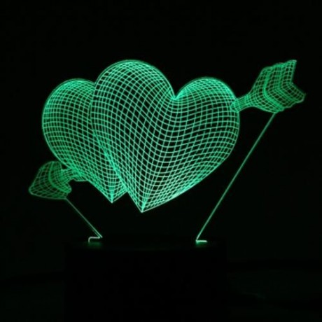 3D LED COLORFUL CREATIVE USB DESK LAMP NIGHT LIGHT (COLORFUL)