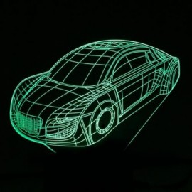 LED COLORFUL CREATIVE CAR STYLING USB 3D NIGHT LIGHT (COLORFUL)