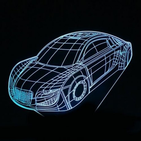 LED COLORFUL CREATIVE CAR STYLING USB 3D NIGHT LIGHT (COLORFUL)