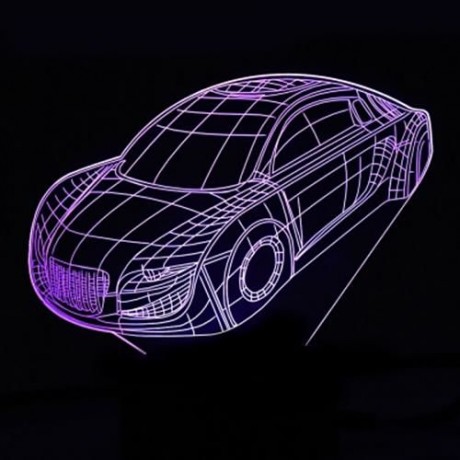 LED COLORFUL CREATIVE CAR STYLING USB 3D NIGHT LIGHT (COLORFUL)