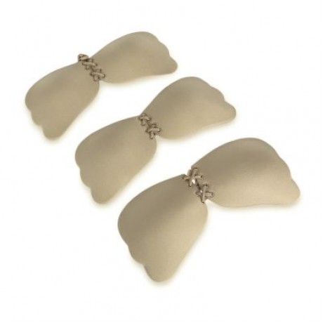 Wings Shape Sexy Lace-up Silicone Invisible Bra (NUDE)