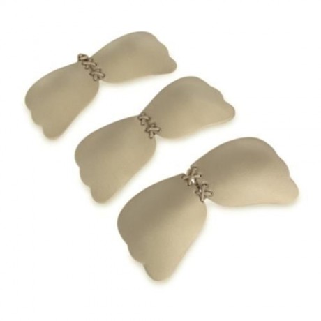 WINGS SHAPE SEXY LACE-UP SILICONE INVISIBLE BRA (NUDE)