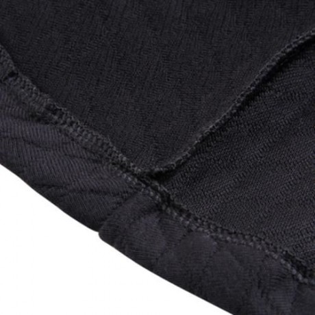 BRIEF LONG SLEEVE V NECK RUFFLED ZIPPER WOMEN COAT (BLACK)