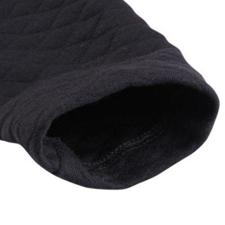 BRIEF LONG SLEEVE V NECK RUFFLED ZIPPER WOMEN COAT (BLACK)