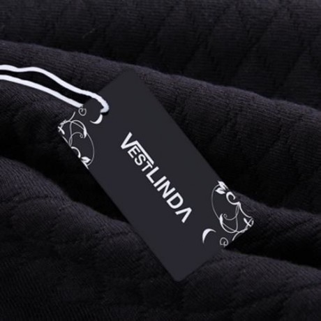 BRIEF LONG SLEEVE V NECK RUFFLED ZIPPER WOMEN COAT (BLACK)
