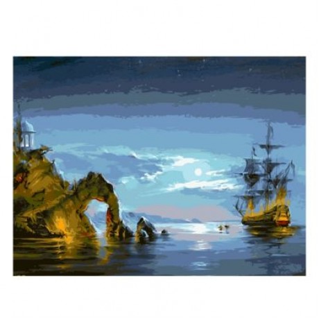 Sea Wonders DIY Digital Oil Hand Painting Wall Decor (COLORMIX)