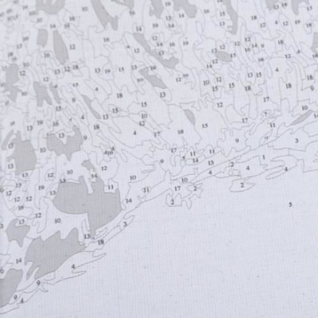 SNOW LEOPARD DIY DIGITAL OIL HAND PAINTING WALL DECOR (COLORMIX)