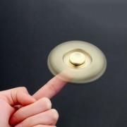 4 MIN ROTATING ANTI STRESS TOYS COPPER FINGER GYRO (GOLDEN)