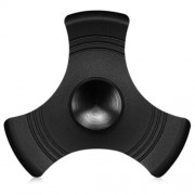 THREE-BLADE GYRO STRESS RELIEVER PRESSURE REDUCING TOY FOR OFFICE WORKER (BLACK)
