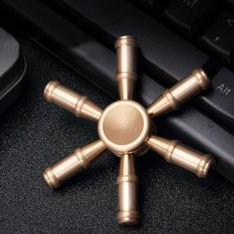 STRESS RELIEF TOY RUDDER SHAPE FINGER GYRO (COPPER COLOR)