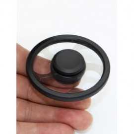 WHEEL FINGERTIP SPINNING TOP FINGER GYRO FOCUS TOY STRESS RELIEVER (BLACK)