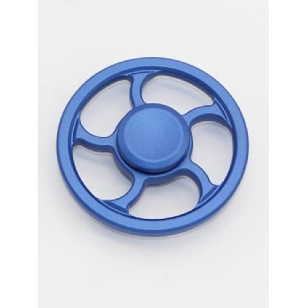 WHEEL FINGERTIP SPINNING TOP FINGER GYRO FOCUS TOY STRESS RELIEVER (BLUE)