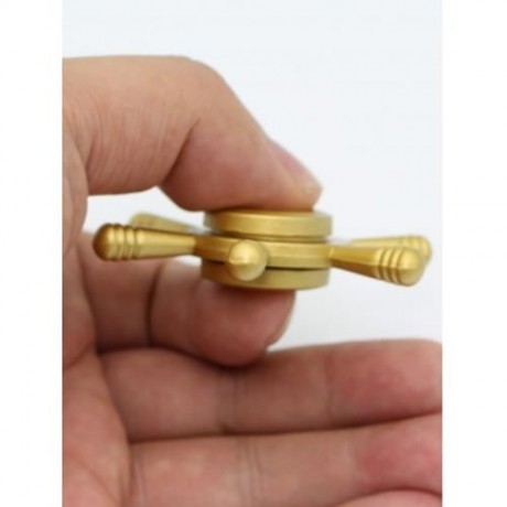 SHIP RUDDER FINGERTIP SPINNING TOP FINGER GYRO FOCUS TOY (GOLDEN)
