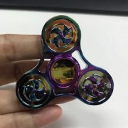 FOCUS TOY HOT WHEEL PATTERN TRIANGLE FIDGET SPINNER (MULTI COLOR)