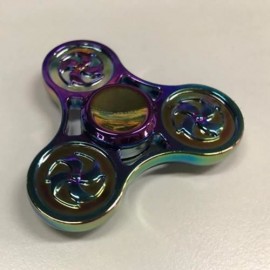 FOCUS TOY HOT WHEEL PATTERN TRIANGLE FIDGET SPINNER (MULTI COLOR)