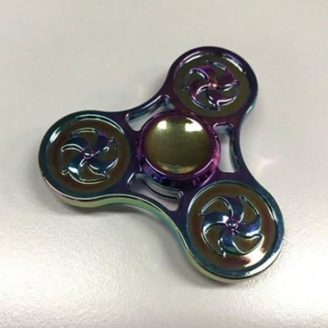 FOCUS TOY HOT WHEEL PATTERN TRIANGLE FIDGET SPINNER (MULTI COLOR)