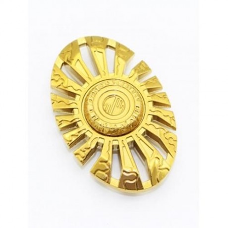 SUN GOD CUT OUT FINGER GYRO SPINNER FOCUS TOY (GOLDEN)