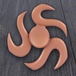 STRESS RELIEF FOCUS TOY METAL FINGER GYRO (ROSE GOLD)