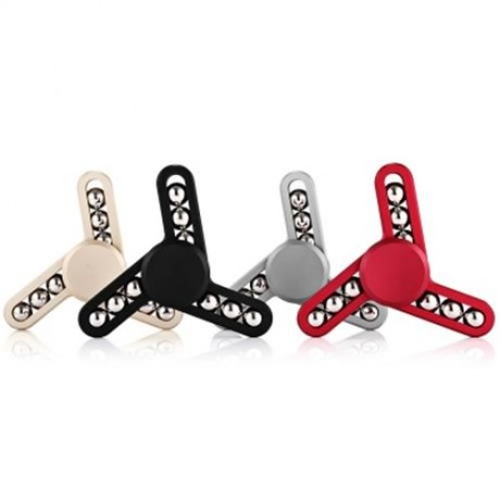 OFFICE WORKER GYRO STRESS RELIEVER PRESSURE REDUCING TOY (RED)