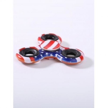 STRESS RELIEF FIDDLE TOY CAMOUFLAGE FINGER SPINNER (RED)