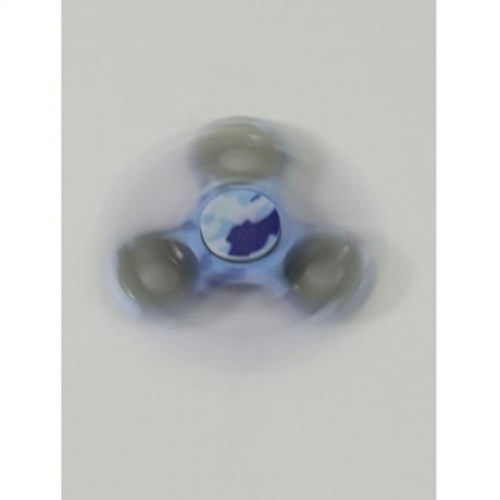 STRESS RELIEF FIDDLE TOY CAMOUFLAGE FINGER SPINNER (BLUE CAMOUFLAGE)