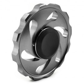 STRESS RELIEF FIDDLE TOY WHEEL FINGER SPINNER (GRAY)