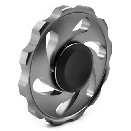 STRESS RELIEF FIDDLE TOY WHEEL FINGER SPINNER (GRAY)