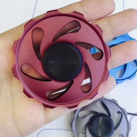 STRESS RELIEF FIDDLE TOY WHEEL FINGER SPINNER (RED)