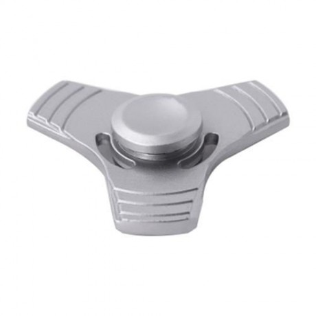 THREE-BLADE FINGER SPINNER PRESSURE REDUCING TOY (SILVER)
