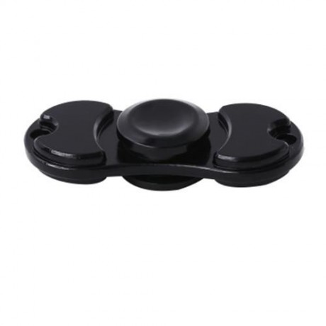 ALLOY MATERIAL HAND SPINNER PRESSURE REDUCING TOY (BLACK)