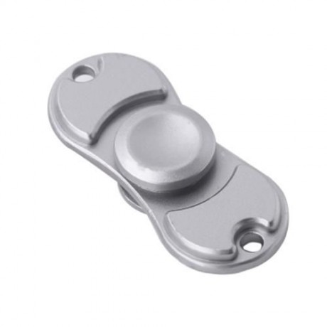 ALLOY MATERIAL HAND SPINNER PRESSURE REDUCING TOY (SILVER)