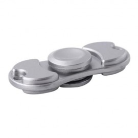 ALLOY MATERIAL HAND SPINNER PRESSURE REDUCING TOY (SILVER)