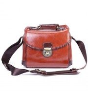 RETRO COLOR PU DSLR CAMERA WATERPROOF PHOTOGRAPHY HANDBAG SHOULDER BAG (BRIGHT ORANGE)