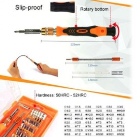 JAKEMY JM-8125 58 IN 1 SCREWDRIVER SET FOR TELECOMMUNICATION / ELECTRICIAN (ORANGE)
