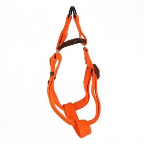 KIMPETS THREE-PIECE SUIT PET HARNESS LEASH (ORANGE)