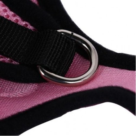 Kimpets Pet Harness Leash Soft Mesh Dog Cat Vest (PINK)