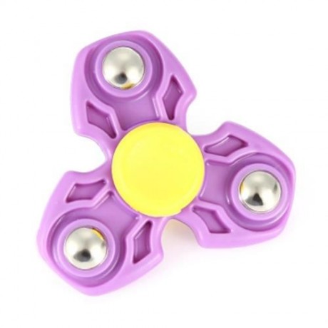 ABS DURABLE GYRO STRESS RELIEVER PRESSURE REDUCING TOY FOR OFFICE WORKER (PURPLE)