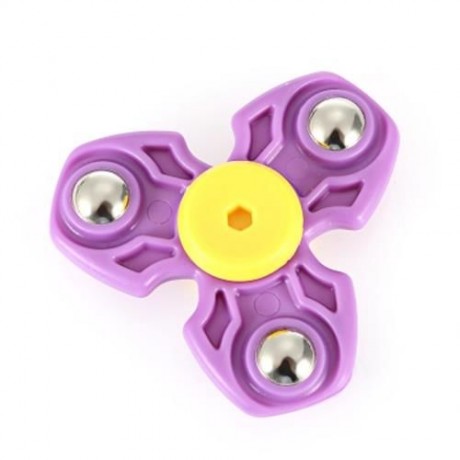 ABS DURABLE GYRO STRESS RELIEVER PRESSURE REDUCING TOY FOR OFFICE WORKER (PURPLE)
