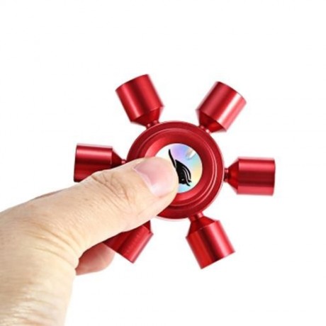 KELIMA ALUMINUM ALLOY ADHD FIDGET SPINNER RUDDER SHAPE STRESS RELIEVER TOY RELAXATION GIFT