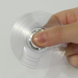 HAND SPINNING FIDGET TOY FINGER GYRO FOR AUTISM (SILVER)