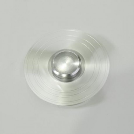 HAND SPINNING FIDGET TOY FINGER GYRO FOR AUTISM (SILVER)