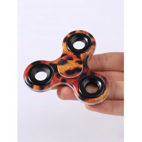 STRESS RELIEF FIDDLE TOY CAMOUFLAGE FINGER SPINNER (LEOPARD)